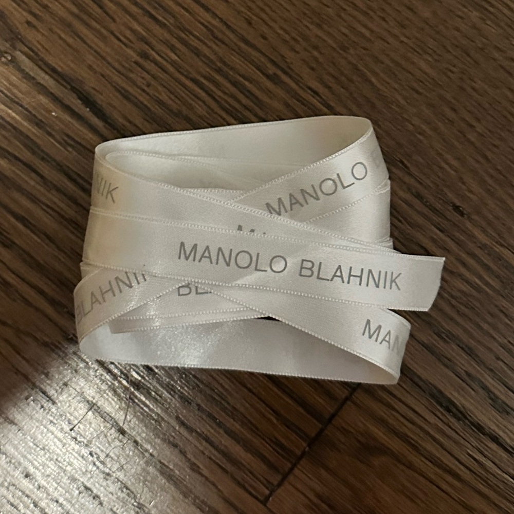 Manolo Blahnik silk ribbon